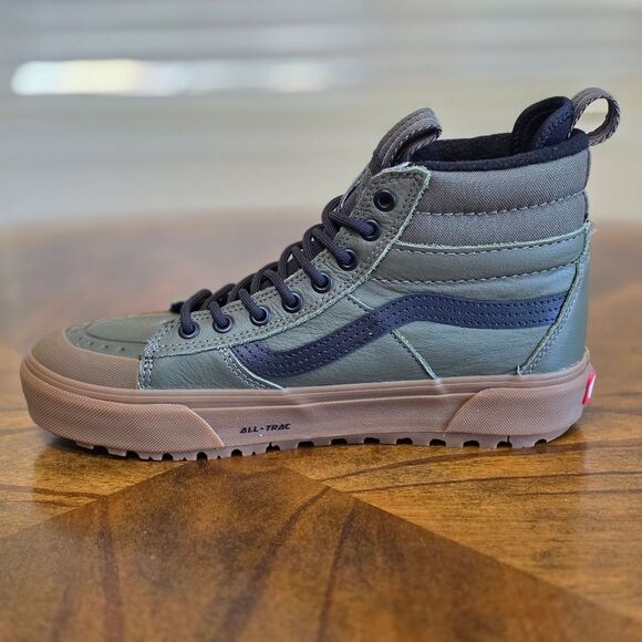 Vans Ultracush Sk-8 Hi MTE Waterproof Shoes Women's 9.5 Green Gum Insulated New - Picture 9 of 16